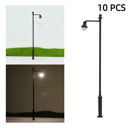 Model Railway LED Lamp Posts - Bright White Scale Lighting Kit