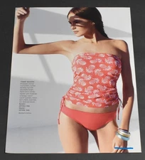 2009 Print Ad Sexy Fashion Long Legs Lady Brunette Tommy Bahama Bandini Bikini P