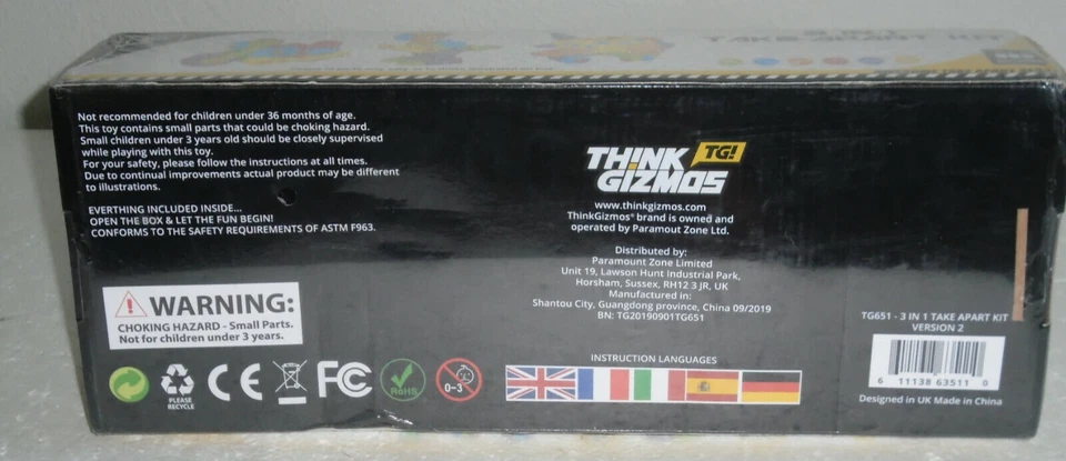 Think Gizmos 3 in 1 Take-Apart Kit Awesome Take Apart Series Item TG651 NEW - Image 3 of 4