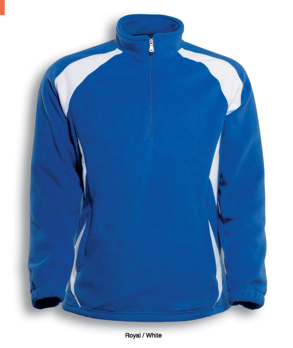 Unisex Adults Half Zip Pull Over Polar Fleece Casual Sports Jacket