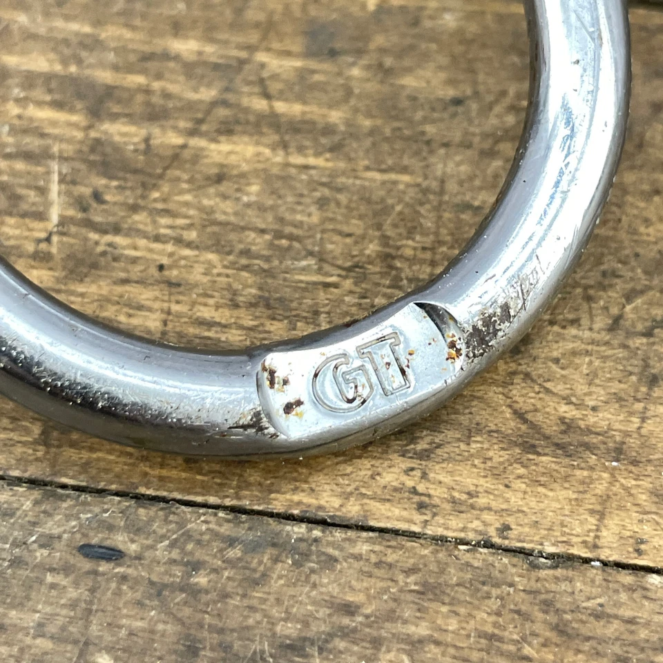 Protector Desviador Trasero GT Vintage Plata Burbuja Fuente Estampada Años 90 MTB Foto 2 de 4