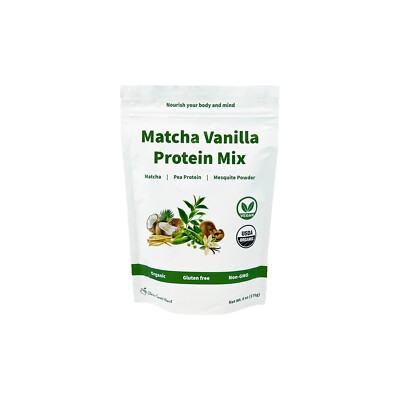 Matcha Vanilla Protein Mix Smoothie Organic 6 oz
