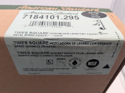 American Standard Time eckige Badarmatur m. Hebel Satin Nickel 7184101.295 - Bild 2 von 13