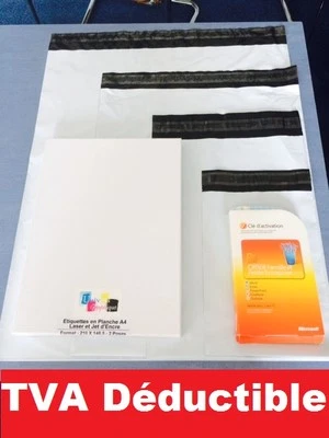 enveloppe plastique blanches opaque vad formats: A5 A4 A3 A3++ de 10 à 1000 ex - Photo 1/4