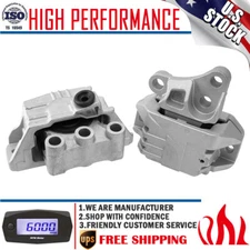 2PCS Engine Motor & Transmission Mount for Flat 500X Jeep Compass Renegade 2.4L