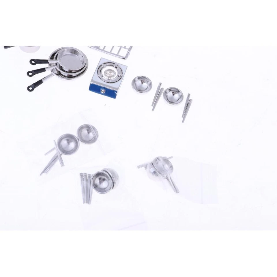 1/12 Casa Delle Bambole In Miniatura Elettrodomestico Da Cucina In Metallo - Immagine 4 di 4