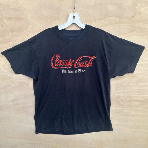 Vintage Johnny Cash The Man In Black Single Stitch T-shirt Vintage vintage concert t-shirt, vintage, single stitch, B+ condition