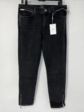 Anine Bing NEW Black Jax Jeans Women’s Size 31 Ankle Skinny Low Rise