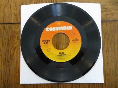 Toto   Rosanna / It's A Feeling - 1982 - Columbia 18-02811 7'' Single VG