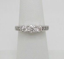 1CT Natural Diamond Engagement Anniversary Wedding Bridal Ring 14K White Gold