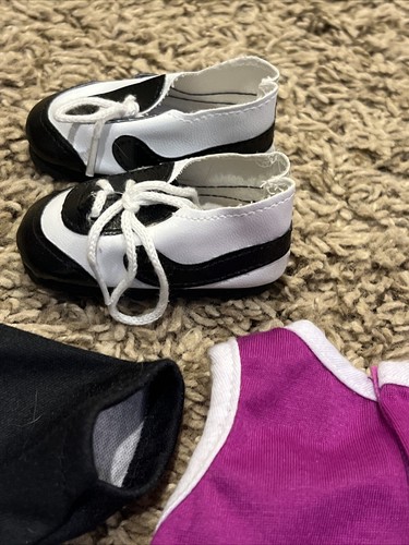 18 in. Doll Sport Set w/ Sneakers For American Girl, My Life Doll Style Dolls - Picture 7 of 9