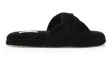 SKIN Worldwide Terry Velour Slides White Black Fawn S/M/L
