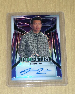 2023 Leaf Pop Century Metal autograph auto PURPLE base Simu Liu 3/20