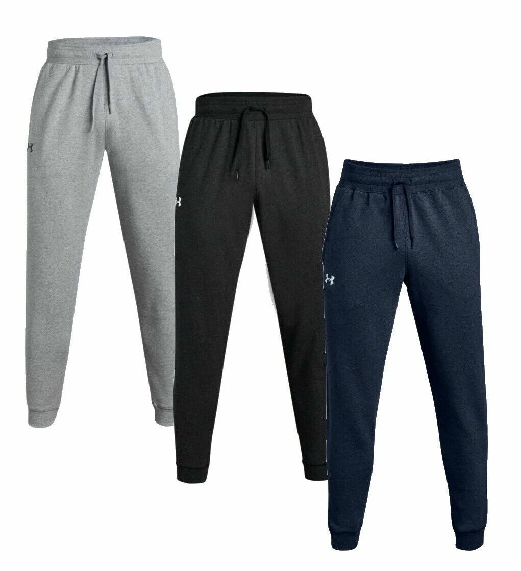 NEW MENS UNDER ARMOUR HUSTLE FLEECE JOGGER, 1317455 Variety Colors Small