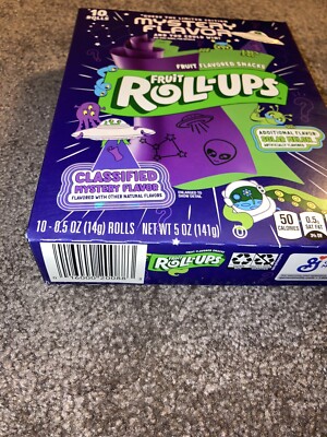 NEW FRUIT ROLL-UPS SNACK MYSTERY FLAVORED PACK BOX Sealed Limited Edition Aliens