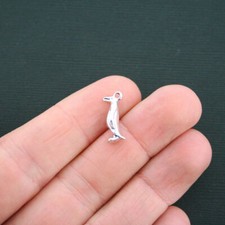 15 Penguin Charms Antique Silver Tone 3D Charms- SC021