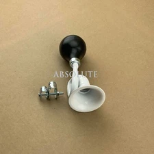 WHITE BUNGLE TRUMPET BICYCLE HORN FOR VINTAGE SCHWINN CRUISER BIKE FIXIE BELL.