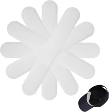 60PCS Disposable Hat Sweat Liners for Golf Baseball Caps - Black Absorbent Pads