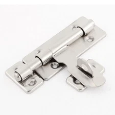 Stainless Steel Gate Door Lock Latch Barrel Bolt Hasp Stapler 4"