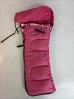 VTG Coleman 15" PINK Doll Camping Barbie Sleeping Bag Store Display Roll-Up EUC