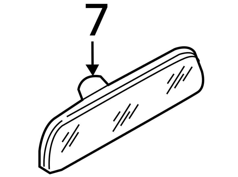 Оригинальное внутреннее зеркало заднего вида 2009-2020 Volkswagen Passat KIALR - Изображение 4 из 4