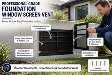 24" x 36" Shed Windows with Tempered Glass and Fiberglass Screen, 2 Pack Small S