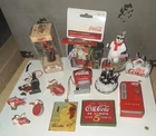 Lot of Vintage Coca-Cola Ornaments and Magnets