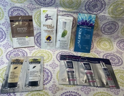Lot Of 9 Hair Sample Products- Biolage, John Freida, Etc 