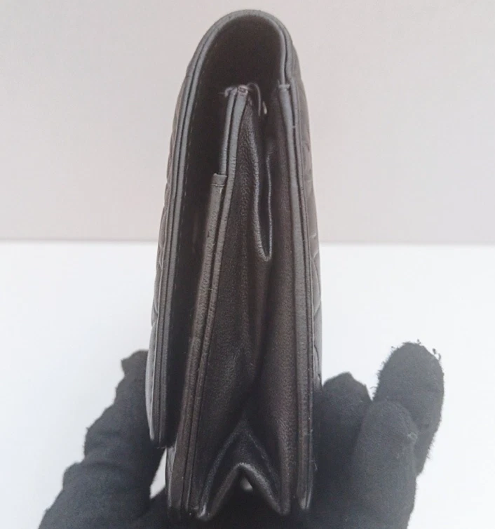 Chanel Camellia Series WOC Chain Shoulder Bag Crossbody Black Silver Women - Imagem 4 de 4