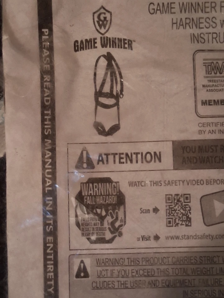 Game Winner Full-Body Fall Arrest Harness w/ Integrated SRS Up To 300 LB - Image 3 of 4