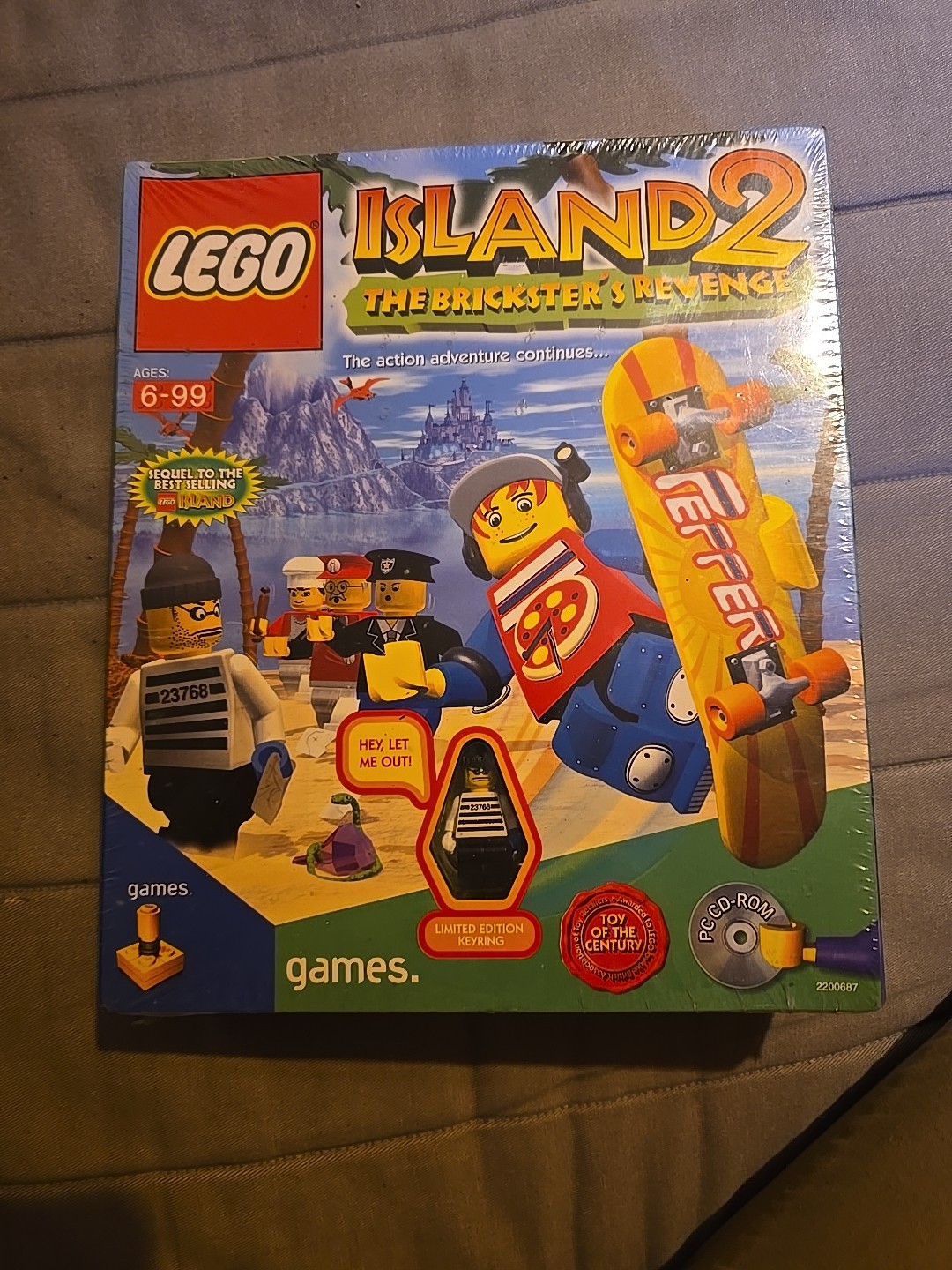 2001 Lego Island 2 The Bricksters Revenge PC Big Box Game New Sealed  + Minifig