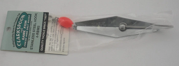 Clarkspoon 4-RBMS размер 4 хром Clarkspoon 4-1/2» лезвие 7/0 крюк - Изображение 3 из 3