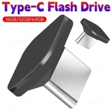 16/32GB/64GB Mini Type C USB Flash Drive Memory Stick Portable Short Car U Disk