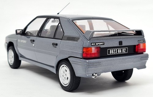 Norev 1/18 - Citroen BX Sport 1985 Fox Grey Diecast Scale Model Car - Picture 6 of 7