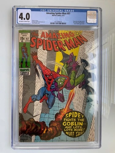 Amazing Spider-Man #97 1971 CGC 4.0 vs Green Goblin marvel no comics code