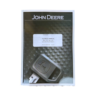 JOHN DEERE 335 375 385 435 535 BALER REPAIR SERVICE TECHNICAL MANUAL TM1472