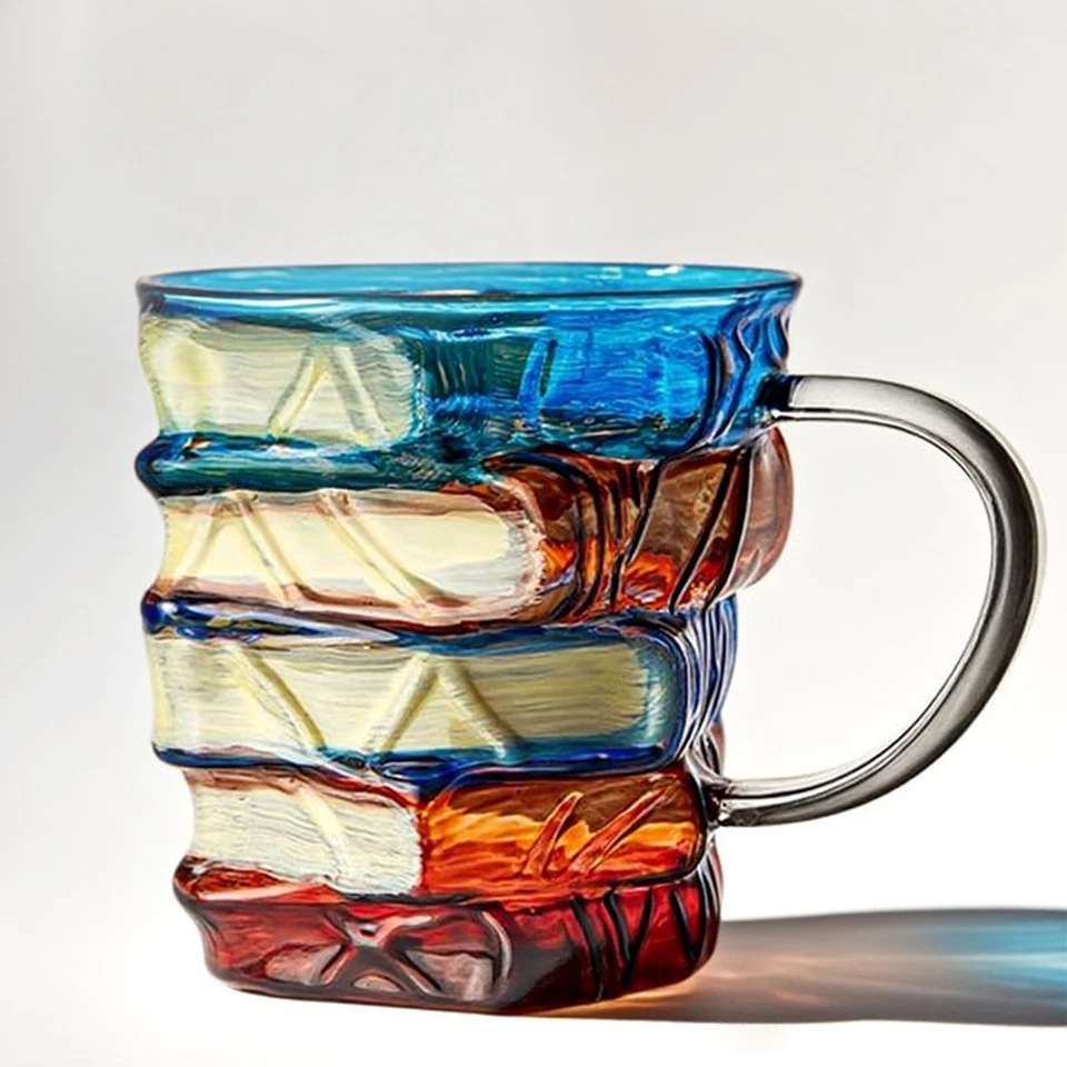 ¡Nuevo! Taza de libro pintada de venta caliente - Taza de café colorida en forma de libro Foto 4 de 4
