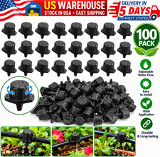 100Pcs Drip Irrigation Emitters,Adjustable Irrigation Drippers Sprinklers