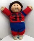 Vintage 1985 CABBAGE PATCH KID Boy Doll w/Brown Hair/Eyes, Tooth & Dimples