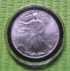 1996 American Silver Eagle 1 Troy Oz .999 Fine Silver Liberty in Capsule
