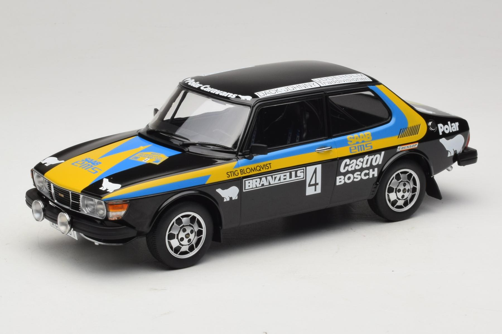 MCG18826R Saab 99 EMS n4 S. Blomqvist / H. Sylvan Rally Sweden Winner 1977 MCG 1
