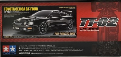 1/10 Toyota Celica GT FOUR (ST205) Model TT 02 Chassis 58743 TAMIYA