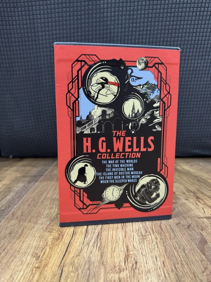 H.G. Wells Miniature Book Collection (6 Books) - Image 4 of 4