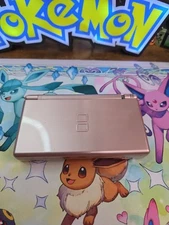 Nintendo DS Lite Metallic Rose USG-001 Game Console - For parts or restoration