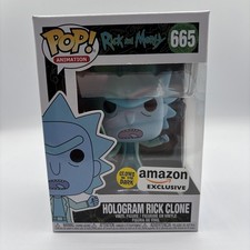 NEW Funko Pop! Hologram Rick Clone #665 (Glows in the Dark) AMAZON Exclusive!
