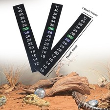 3 Pieces Fish Tank Thermometer Stickers Surface Mount Reptile Thermometer