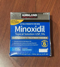 Kirkland Signature Minoxidil 5 Hair growth Treatment for Men - 12oz 6x2fl oz 