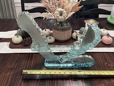 Yehuda Uda Parmat Stacked Art Glass Candleholder - Large !! 1/1 Signed