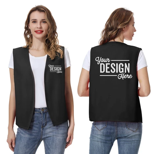 Custom Volunteer Vest PRINTED Personalized No Buttons Unisex Work Vest video thumbnail