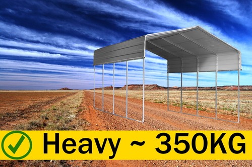 Single 3.3x6M STEEL Carport Shade Sheds Portable Shelter Backyard Pergola Garage - Picture 8 of 11
